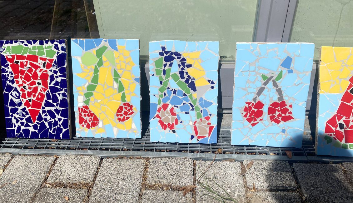 Früchte dargestellt als Mosaik - Foto: © Catrin Wechler